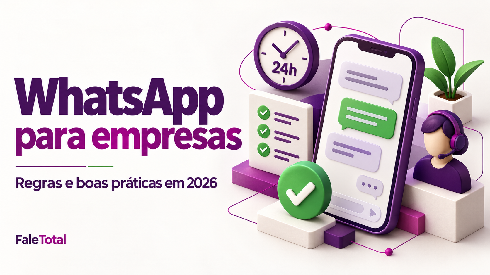 WhatsApp para empresas: regras e boas práticas em 2026, com autorização, janela de 24 horas e atendimento humano.